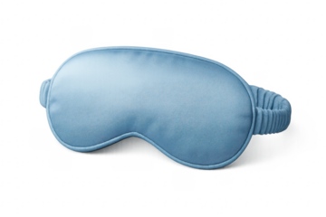 Light blue silk sleep mask promoting good rest