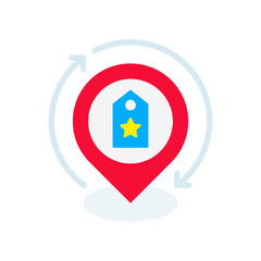 Brand Positioning flat icon