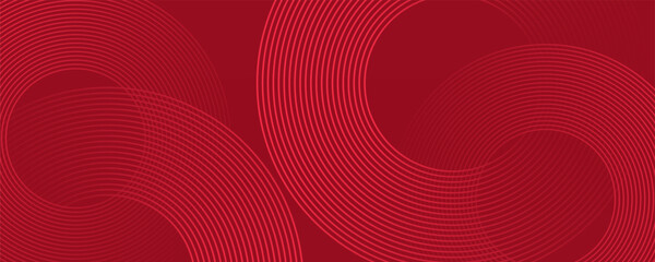 Abstract red, orange, white gradient background with shining lines waves. Minimalist background for banner, poster, cover, brochure, flyer, website. wave element for design. Stylized line art web.