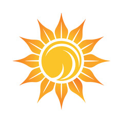 Sun Logo Vector Design