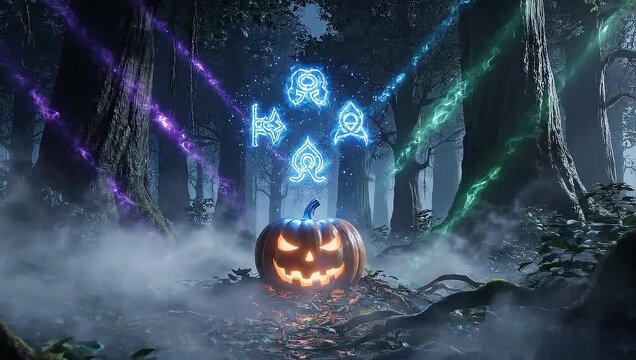 spooky halloween pumpkin