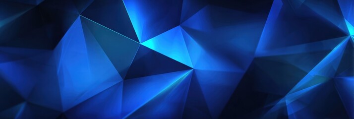 Fototapeta premium Colorful Abstract Geometric Shapes With Blue Tones Creating a Vibrant Visual Experience