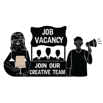 Job Vacancy PNG Illustration &ndash; Join Our Creative Team Hiring Announcement