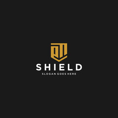 Obraz premium EF Shield Logo Design Inspiration 
