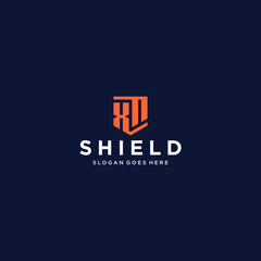 XF Shield Logo Design Inspiration	