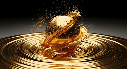 Liquid Gold Earth Creation