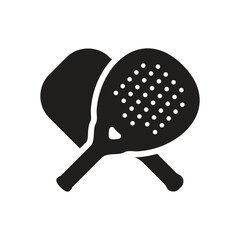 Crossed Padel and Pickle or Beach Tennis Rackets Icon

