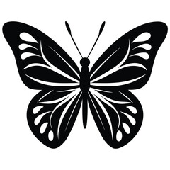 butterfly  symbol of transformation  vector icon