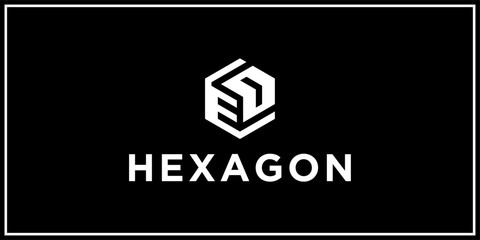 ED hexagon logo design inspiration	