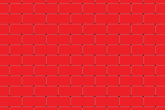 Flat Red Brick Wall Background Seamless flat design red brick wall background. Perfect for architecture, construction, or urban-style templates
