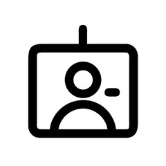 Icon of an identity card