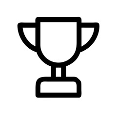A simple trophy icon for achievement concept