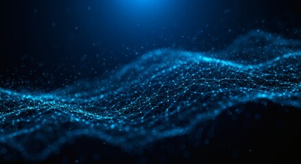 Modern Abstract Graphic Representing Machine Learning, AI, or Information Flow