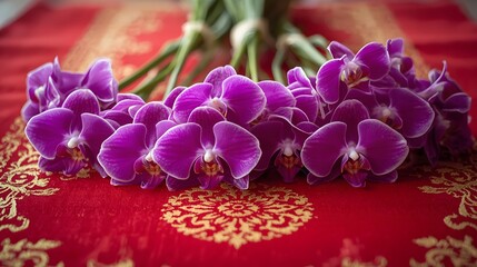 Thai Orchid Bouquet in Temple