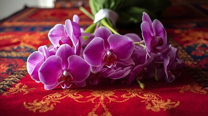 Thai Orchid Bouquet in Temple