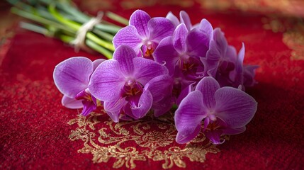 Thai Orchid Bouquet in Temple