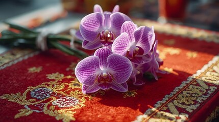 Thai Orchid Bouquet in Temple