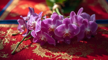 Thai Orchid Bouquet in Temple