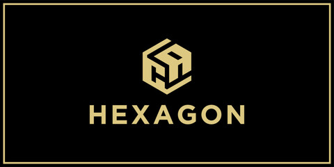 CA hexagon logo design inspiration	
