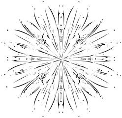 Fototapeta premium Bold abstract radial burst design element for impactful graphics, vector origin for scalability