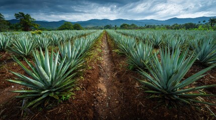 Agave field Greenery After the Rain