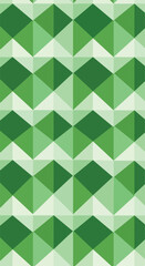Geometric green pattern with repeating shapes and vibrant color variations 1.