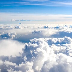 Fototapeta premium Dramatic view of clouds and blue sky