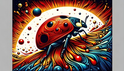 Cute and colorful animal