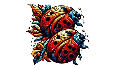 Cute and colorful animal