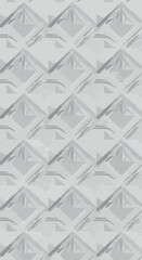 Fototapeta premium Geometric pattern of repeating diamond shapes with subtle shadows and textures.