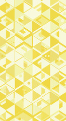 Geometric pattern of yellow triangles creates a visually appealing design.