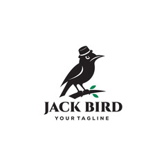 Simple Bird Logo Design Vector