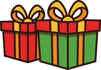 gift box vector outline and shape