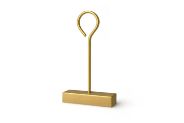 Gold card restaurant table number holder stand