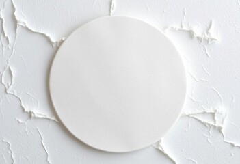 Smooth, blank white plaster mask, pristine surface,   shape,   decor