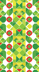 Geometric pattern with vibrant colors and symmetrical design for artistic expression 4.