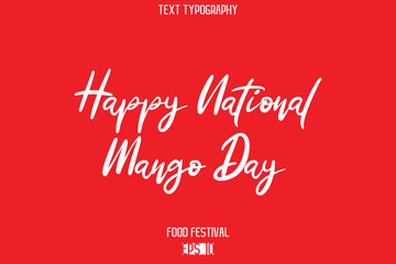 Happy National Pineapple Day  -Food Festival Name In Cursive Modern Calligraphy Text