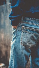 Modern Stylish Denim Jeans Casual Outfit for Young Adults Premium Authentic Fashion Lifestyle Content for Social Media and Marketing Campaigns