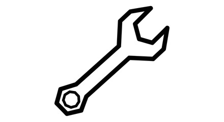 Wrench Illustration Tool for Repair and Maintenance.