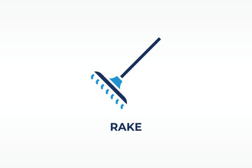 RAKE vector, icon or logo sign isolated symbol illustration