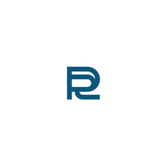 Letter R logo icon flat vector design