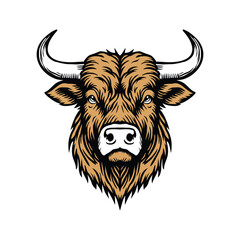 Bull head illustartion