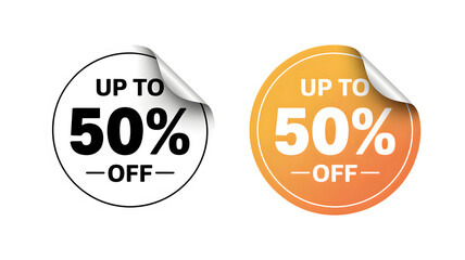 Grab amazing deals with up to 50% off sale stickers and labels