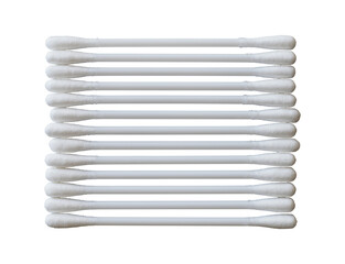 cotton swabs isolated on white