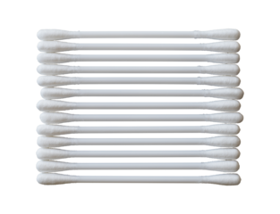 cotton swabs isolated on white