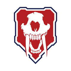 sabretooth skull design
