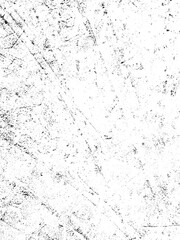 Abstract Black and White Grunge Texture Overlay, Distressed Rough Surface Background with Scratches and Dust