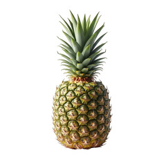 Fototapeta premium Pineapple Tropical Fruit on Transparent Background Exotic Sweet and Sour Plant Refreshing Natural Food Source Healthy Vitamin-rich Ingredient