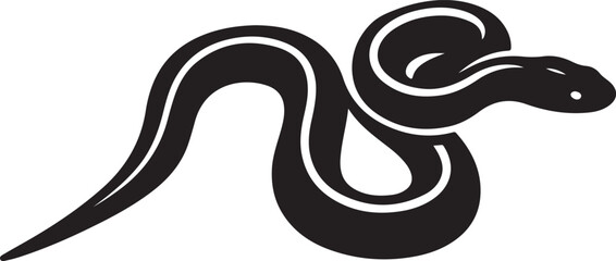 black and white snake