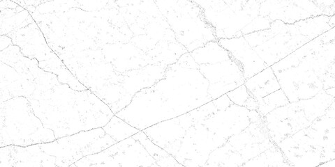 Abstract White Cracked Surface with Black Grunge Veins Texture